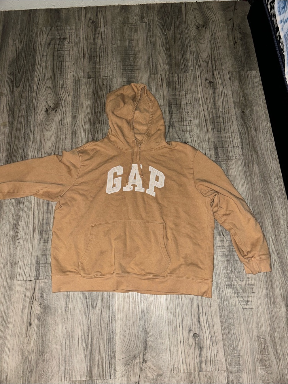 GAP Tan/Caramel Hoodie with White Logo